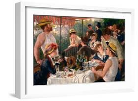 Luncheon of the Boating Party Le déjeuner des canotiers. Date/Period: From 1880 until 1881. Pain...-Pierre-Auguste Renoir-Framed Premium Giclee Print