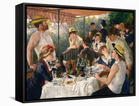 Luncheon of the Boating Party-Pierre-Auguste Renoir-Framed Stretched Canvas