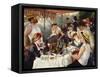 Luncheon of the Boating Party-Pierre-Auguste Renoir-Framed Stretched Canvas