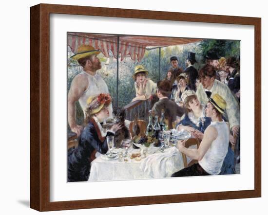 Luncheon of the Boating Party-Pierre-Auguste Renoir-Framed Art Print