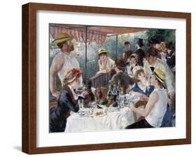 Luncheon of the Boating Party-Pierre-Auguste Renoir-Framed Art Print