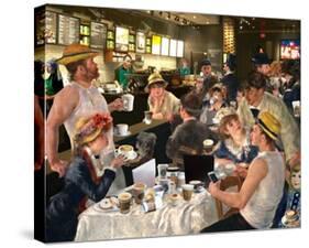 Luncheon of the Cappuccino Party-Barry Kite-Stretched Canvas