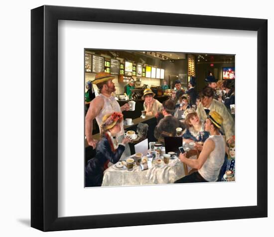 Luncheon of the Cappuccino Party-Barry Kite-Framed Art Print