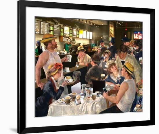 Luncheon of the Cappuccino Party-Barry Kite-Framed Art Print