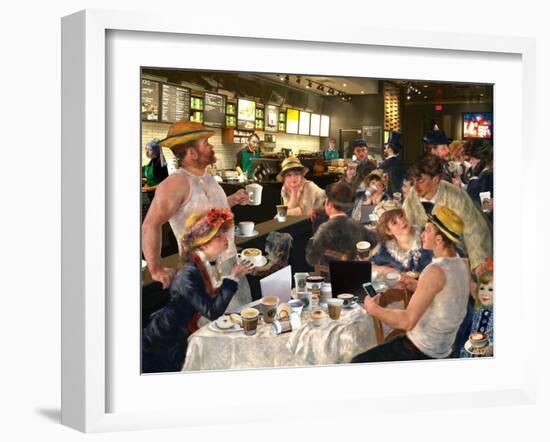 Luncheon of the Cappuccino Party-Barry Kite-Framed Art Print