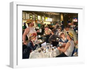 Luncheon of the Cappuccino Party-Barry Kite-Framed Art Print