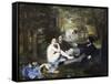 Luncheon on the Grass (Le Déjeuner Sur L'herbe) by ‰Douard Manet-Édouard Manet-Framed Stretched Canvas