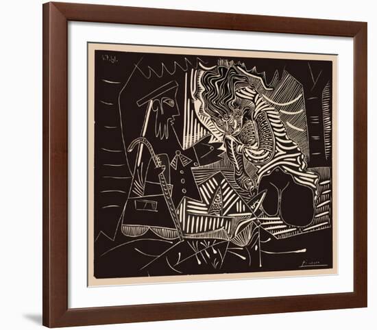 Luncheon on the grass-Pablo Picasso-Framed Collectable Print