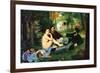 Luncheon On The Grass-Edouard Manet-Framed Premium Giclee Print