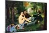 Luncheon On The Grass-Edouard Manet-Mounted Art Print