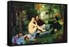 Luncheon On The Grass-Edouard Manet-Framed Stretched Canvas
