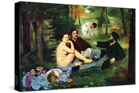 Luncheon On The Grass-Edouard Manet-Stretched Canvas