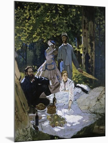 Luncheon on the Grass-Claude Monet-Mounted Giclee Print