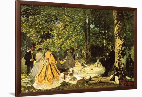 Luncheon on the Grass-Claude Monet-Framed Art Print