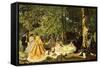 Luncheon on the Grass-Claude Monet-Framed Stretched Canvas