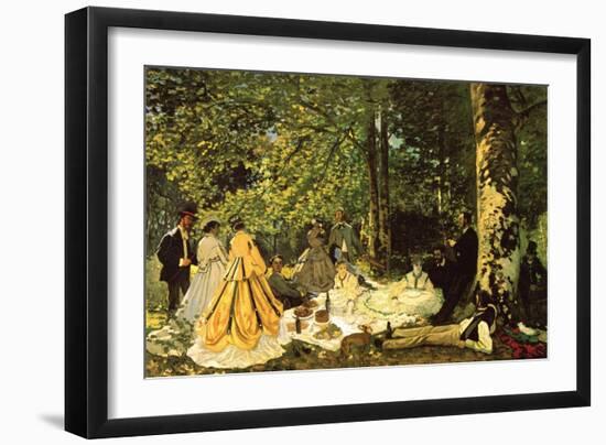 Luncheon on the Grass-Claude Monet-Framed Art Print