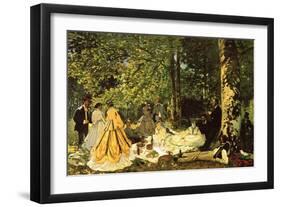 Luncheon on the Grass-Claude Monet-Framed Art Print