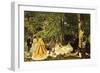 Luncheon on the Grass-Claude Monet-Framed Art Print