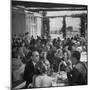 Luncheon on the Terrace at the Exclusive Golf Club Outside Rome-Alfred Eisenstaedt-Mounted Photographic Print
