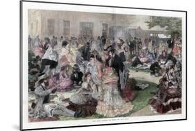 Luncheon Time Behind the Grand Stand, Ascot Races, 1872-null-Mounted Giclee Print