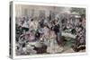 Luncheon Time Behind the Grand Stand, Ascot Races, 1872-null-Stretched Canvas