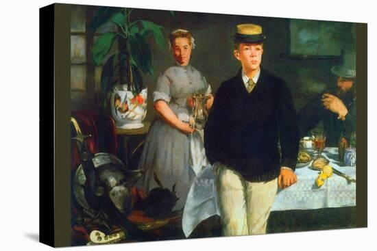 Luncheon-Edouard Manet-Stretched Canvas