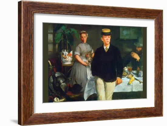 Luncheon-Edouard Manet-Framed Art Print