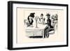 Luncheon-Charles Dana Gibson-Framed Art Print