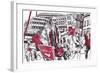 Lunchtime SE1, 2014-Matt Bannister-Framed Giclee Print