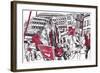 Lunchtime SE1, 2014-Matt Bannister-Framed Giclee Print