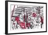 Lunchtime SE1, 2014-Matt Bannister-Framed Giclee Print