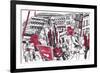 Lunchtime SE1, 2014-Matt Bannister-Framed Giclee Print