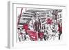 Lunchtime SE1, 2014-Matt Bannister-Framed Giclee Print