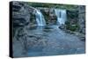 Lundbreck Falls on Crowsnest River, Lundbreck, Alberta, Canada-null-Stretched Canvas