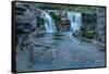 Lundbreck Falls on Crowsnest River, Lundbreck, Alberta, Canada-null-Framed Stretched Canvas