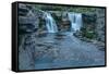 Lundbreck Falls on Crowsnest River, Lundbreck, Alberta, Canada-null-Framed Stretched Canvas