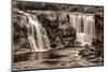 Lundbreck Falls on Crowsnest River, Lundbreck, Alberta, Canada-null-Mounted Photographic Print