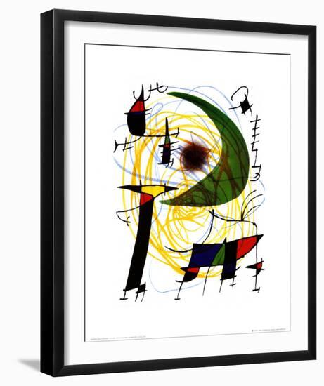 Lune Verte-Joan Miro-Framed Art Print