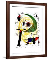 Lune Verte-Joan Miro-Framed Art Print