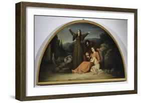 Lunette of Famine-Silvestro Lega-Framed Giclee Print