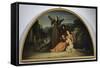 Lunette of Famine-Silvestro Lega-Framed Stretched Canvas