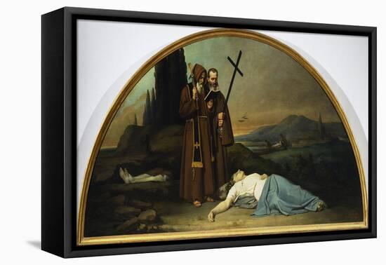 Lunette of Plague-Silvestro Lega-Framed Stretched Canvas