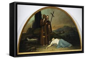 Lunette of Plague-Silvestro Lega-Framed Stretched Canvas