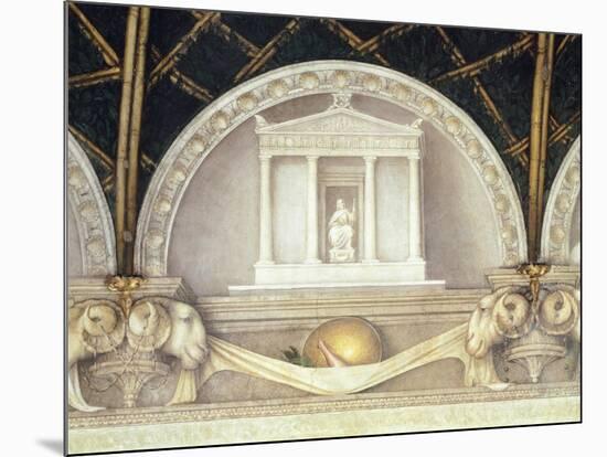 Lunette Showing Temple or Jupiter-Antonio Allegri Da Correggio-Mounted Giclee Print