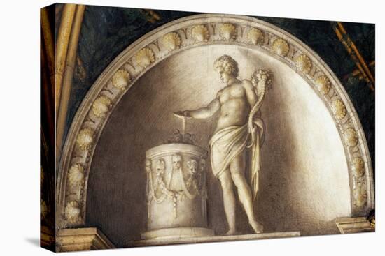 Lunette with the Genius of Rome-Correggio-Stretched Canvas