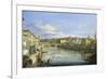 Lungarno in Florence-Giovanni Signorini-Framed Giclee Print