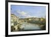 Lungarno in Florence-Giovanni Signorini-Framed Giclee Print
