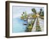 Lungo Lago-Guido Borelli-Framed Giclee Print