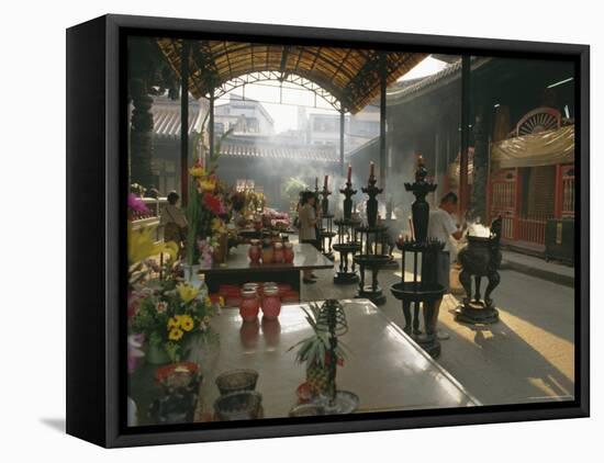 Lungshan Temple, Taipei, Taiwan-Israel Talby-Framed Stretched Canvas