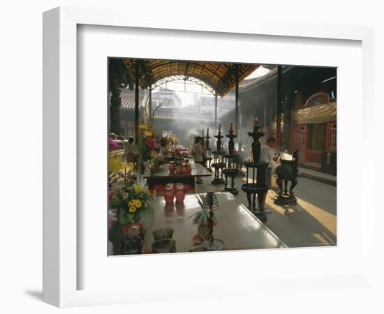 Lungshan Temple, Taipei, Taiwan-Israel Talby-Framed Photographic Print